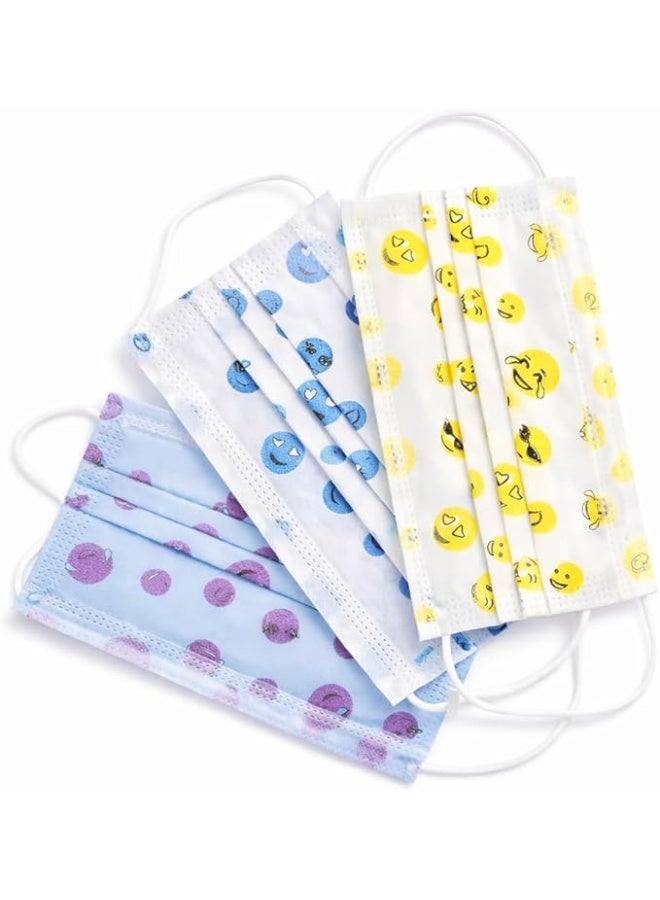 علبة كمامات أطفال مكونة من 50 قطعة غير مغلفة، تصميم مناسب للاستخدام اليومي، خفيفة ومريحة للأطفال، مناسبة للمدرسة والخروج والاستخدام العام - Image 1